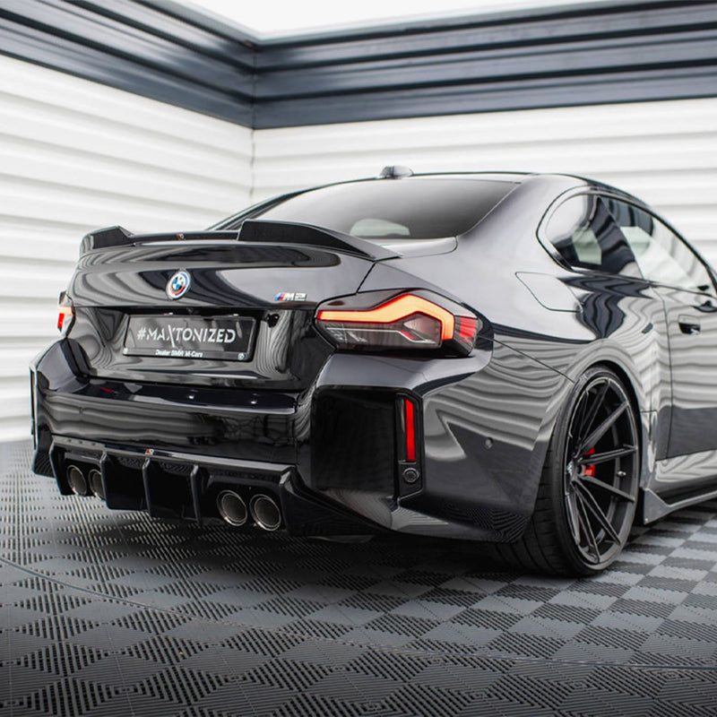 Maxton Design BMW G87 M2 V1 Gloss Black Rear Diffuser BM-M2-G87-RS1G