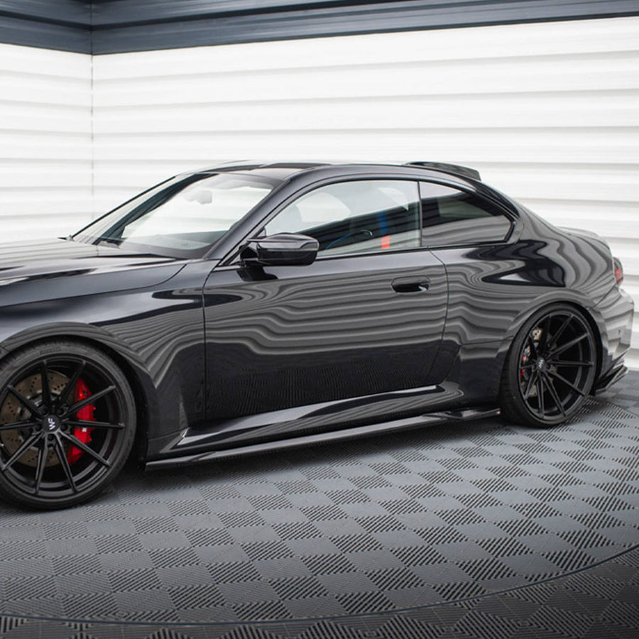 Maxton Design BMW G87 M2 V1 Gloss Black Side Skirts BM-M2-G87-SD1G