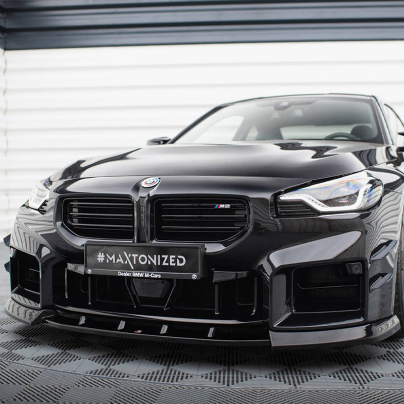 Maxton Design BMW G87 M2 V3 Gloss Black Front Splitter