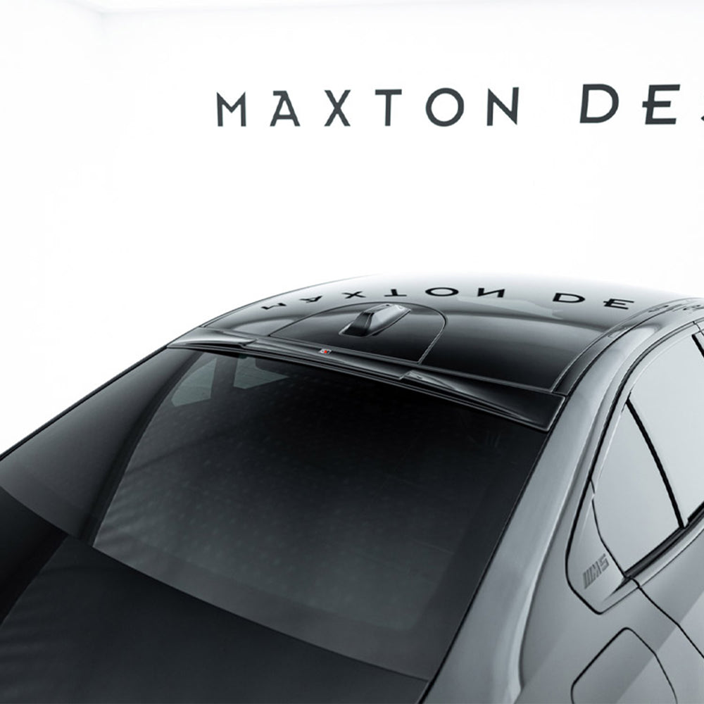 Window Rear Extension Maxton Design Rear Window Extension BMW G90 M5 Gloss Black