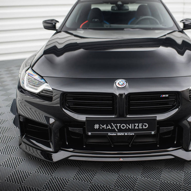 Maxton Design BMW M2 G87 Front Canards In Gloss Black BM-M2-G87-CAN1