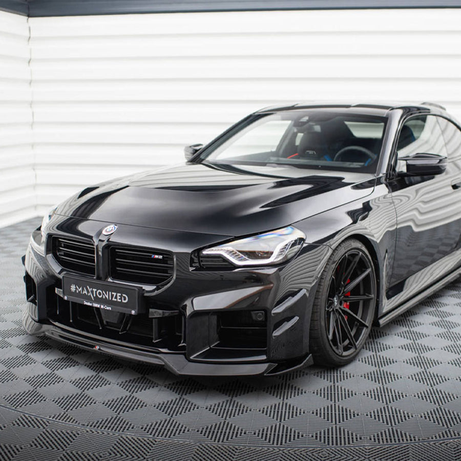 Maxton Design BMW M2 G87 Front Canards In Gloss Black BM-M2-G87-CAN1