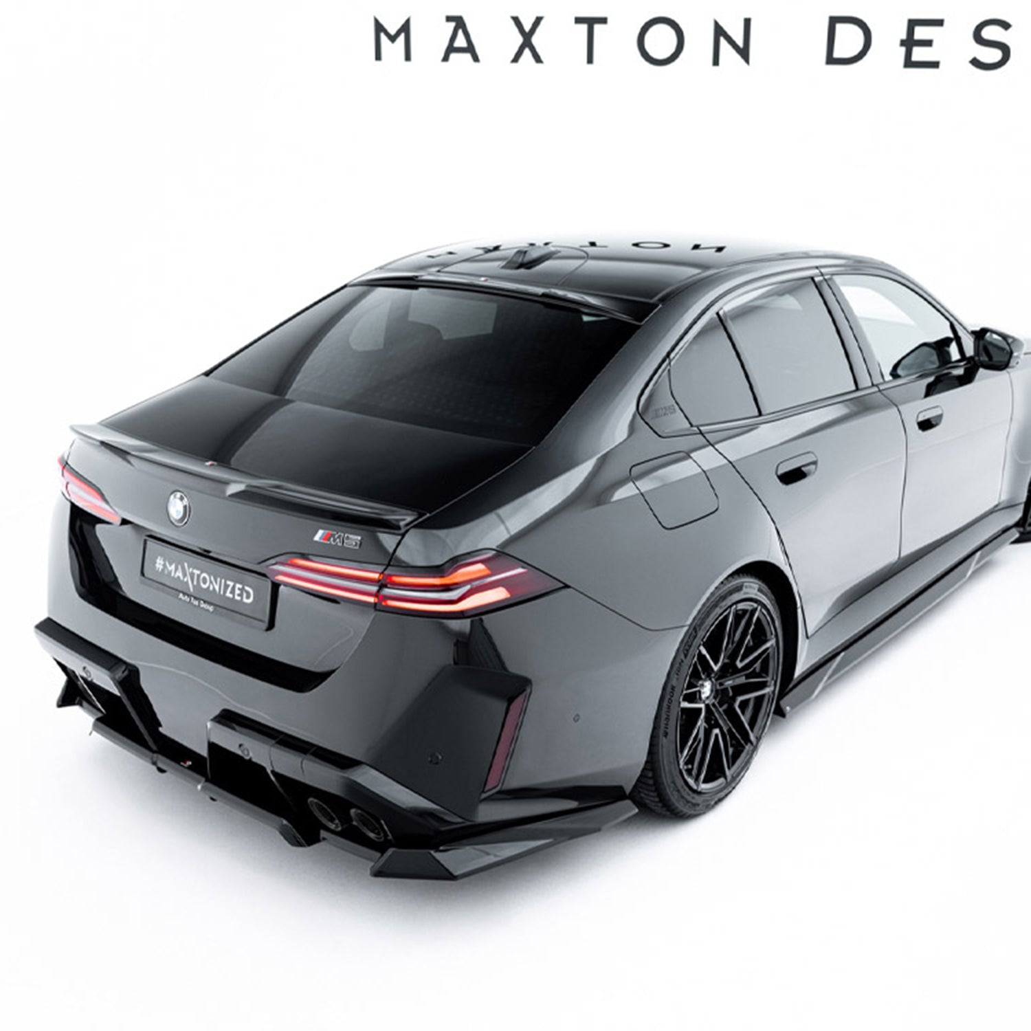 Maxton Design BMW G90 & G99 M5 Gloss Black Rear Diffuser Extension