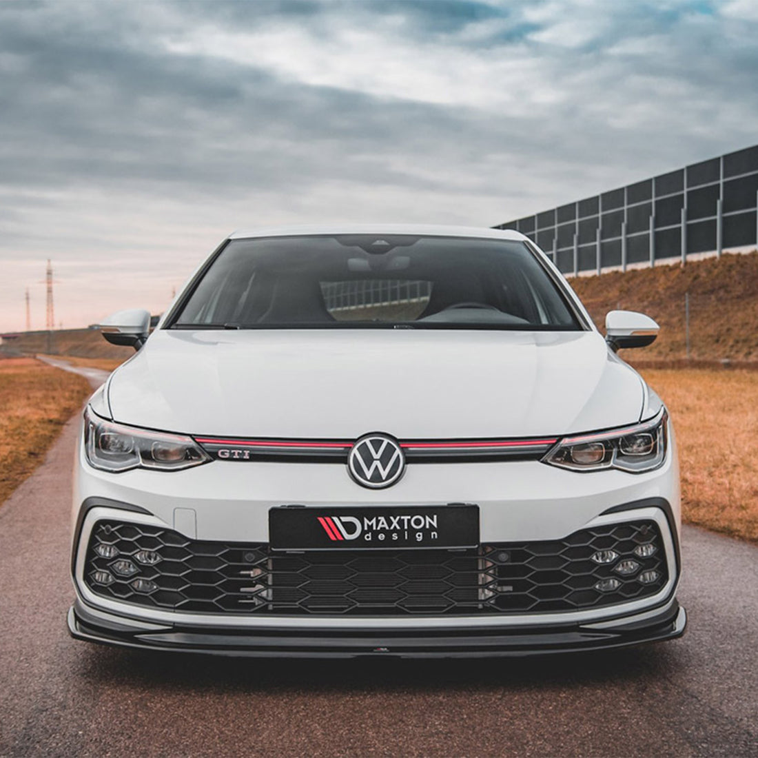 Maxton Design VW Golf GTI V5 Gloss Black Front Splitter