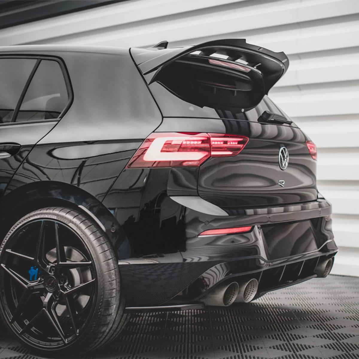 Maxton Design VW Golf R/GTI Mk8 V2 Gloss Black Rear Spoiler