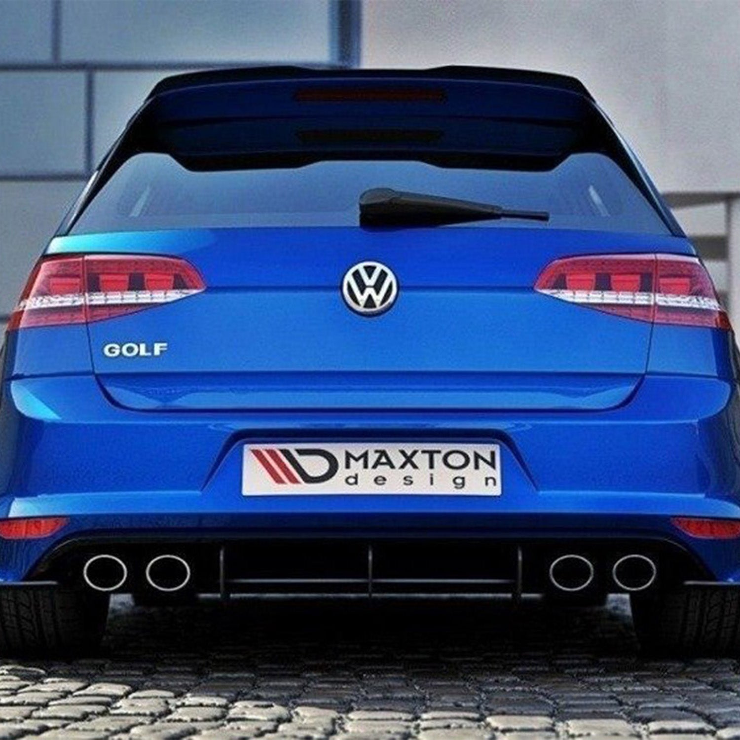 Maxton Design VW Golf R Mk7 Rear Diffuser & Side Splitters