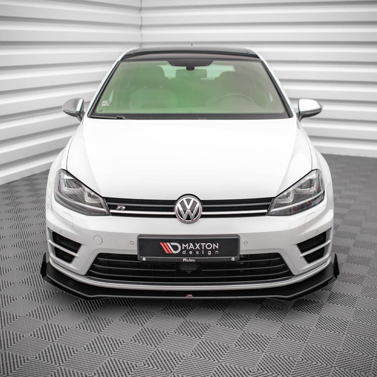 Maxton Design VW Golf R Mk7 V1 Street Pro Splitter + Flaps