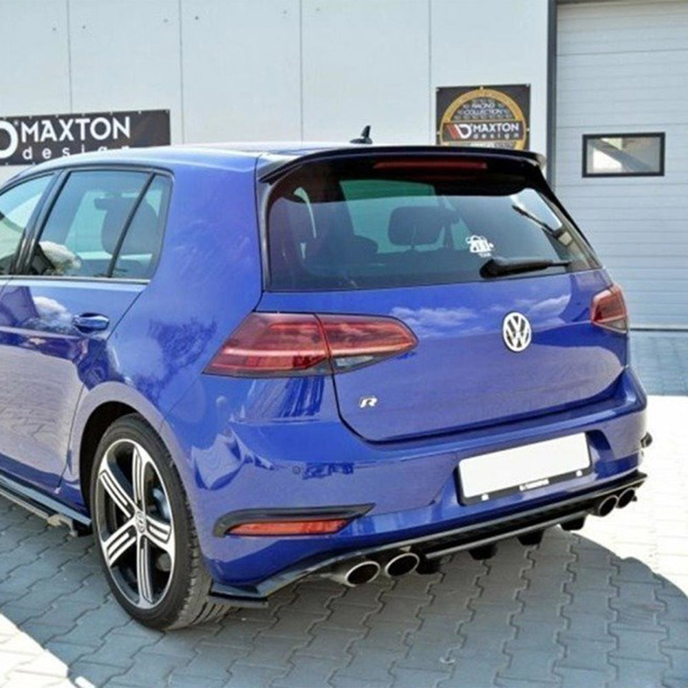 Mk7 R Diffuser Maxton Design VW Golf R Mk7.5 Gloss Black Rear Diffuser