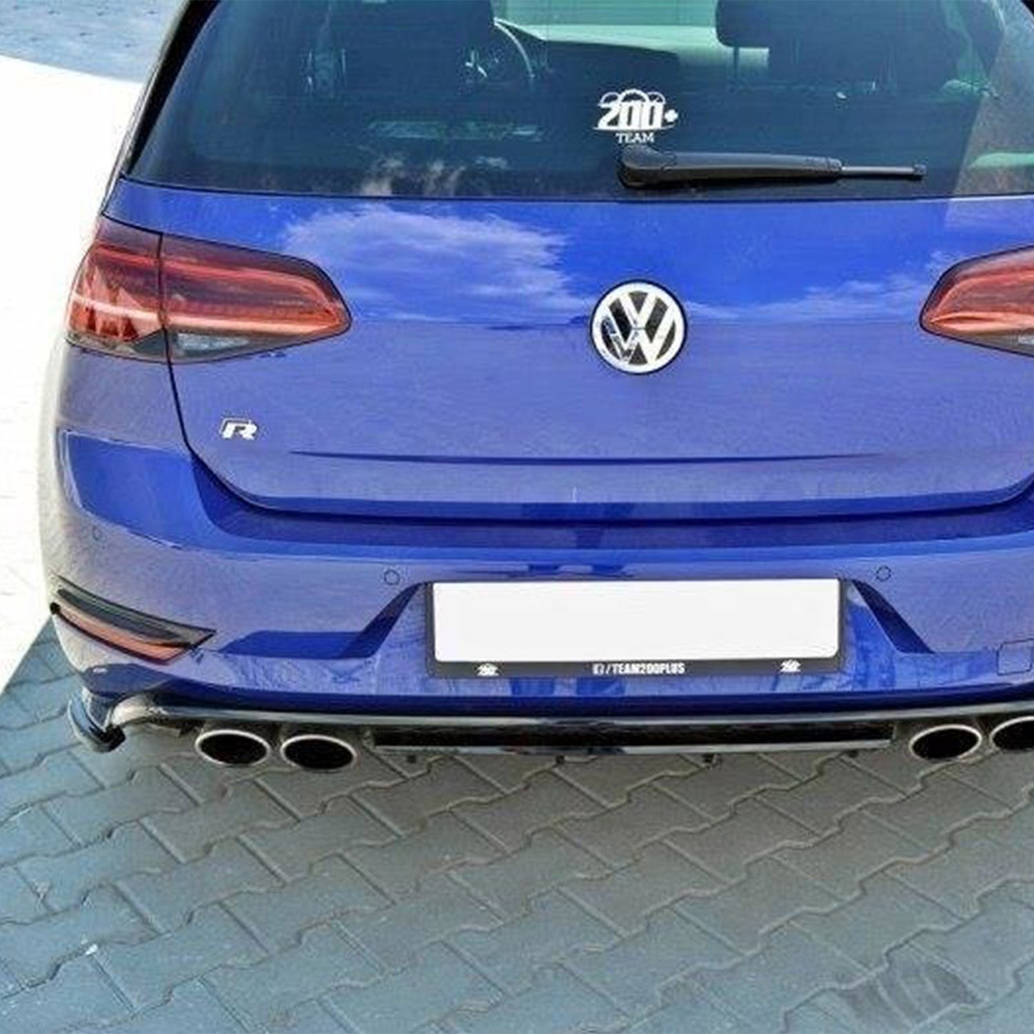 Maxton Design VW Golf R Mk7.5 Gloss Black Rear Side Splitters VW-GO-7F-R-RSD1G