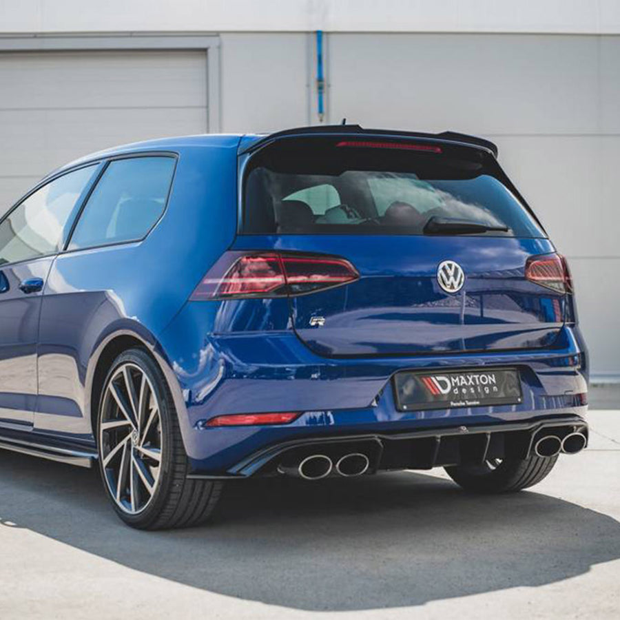 Maxton Design VW Golf R Mk7.5 V3 Gloss Black Rear Diffuser