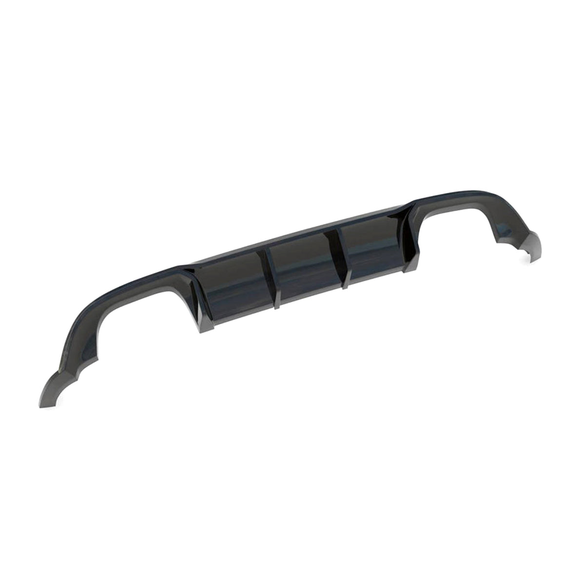 Maxton Design VW Golf R Mk7.5 V3 Gloss Black Rear Diffuser