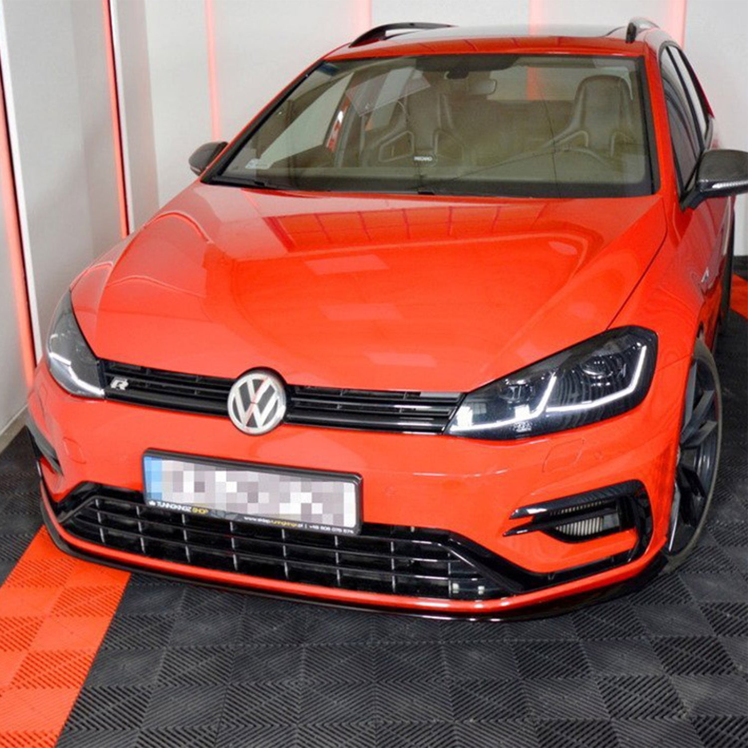 Maxton Design VW Golf R Mk7.5 V7 Gloss Black Front Splitter