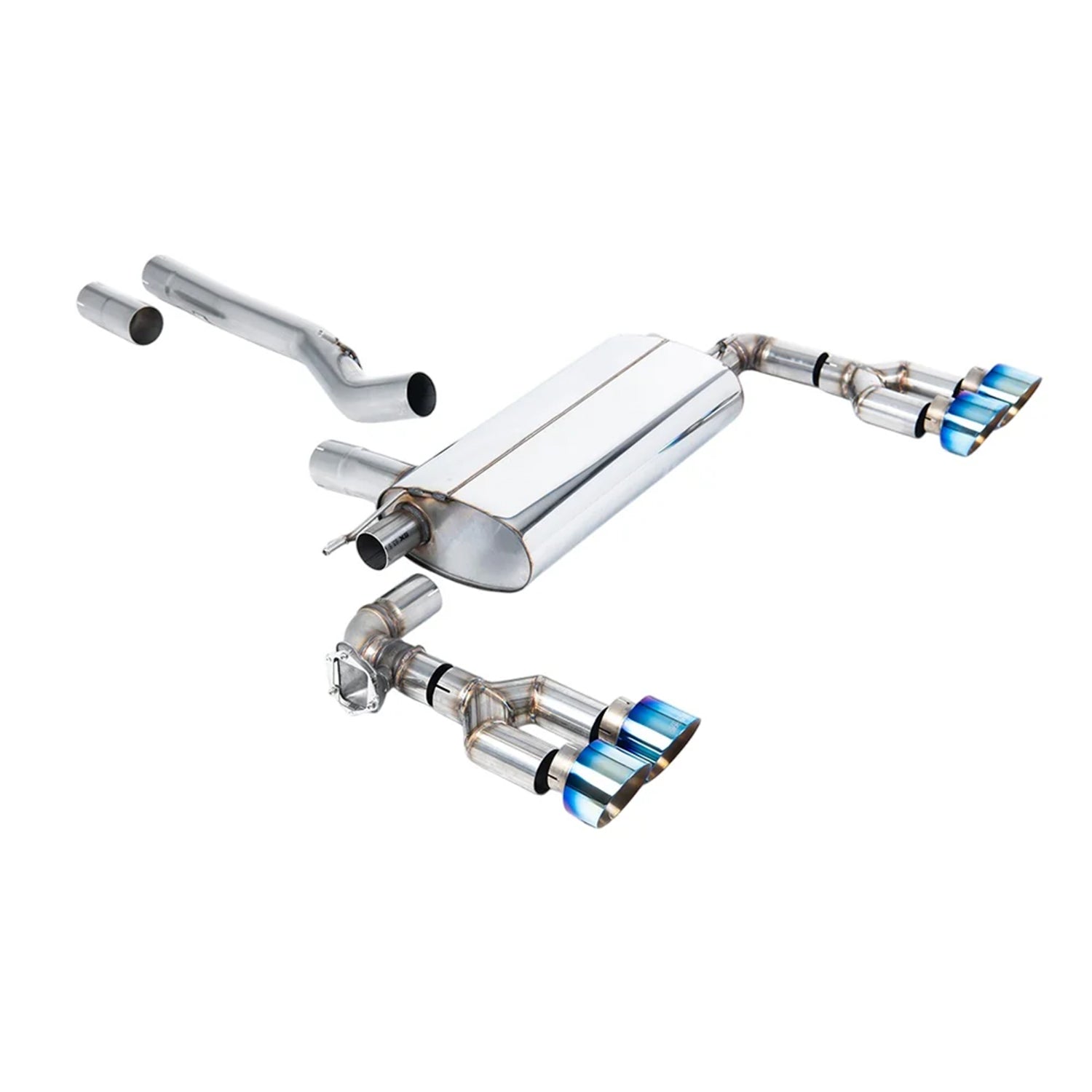 Milltek Sport BMW F70 M135 xDrive Exhaust System Burnt Titanium Tailpipes