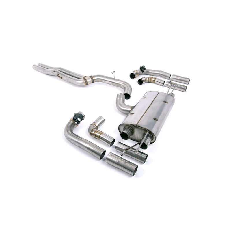 Milltek Audi RS3 8Y Saloon Non Resonated Exhaust System-R44 Performance