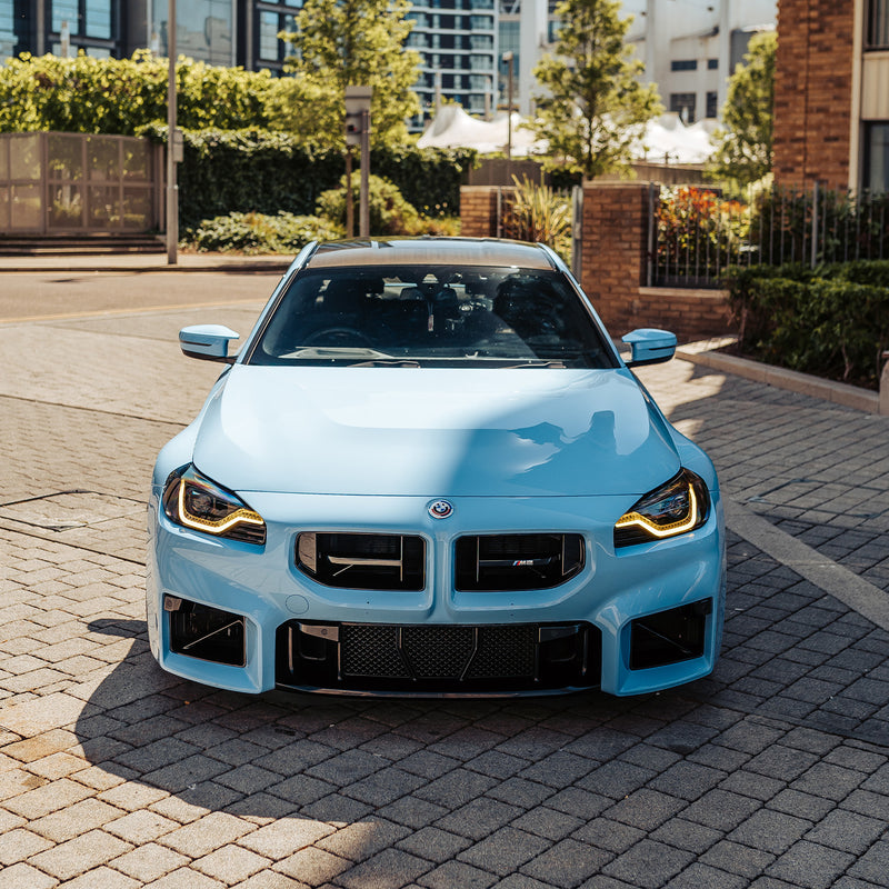 Modified BMW G87 M2 In Zandvoort Blue With Yellow DRLs