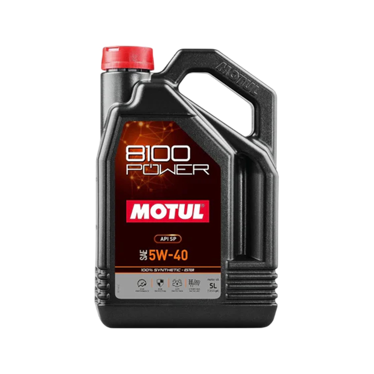 Motul 8100 Power 5W-40 Fully Synthetic High Performance ESTER Engine Oil