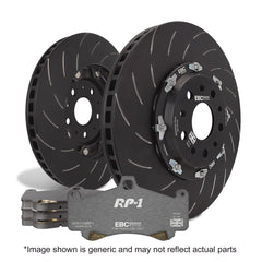 EBC Brakes BMW G87 M2, G80 M3, G82/G83 M4, G80 M3 CS, G80 M3 Competition, G82/G83 M4 CS, G82/G83 M4 Competition Racing RP-1 Rear Brake Pad & Disc Kit P2DK062RP1