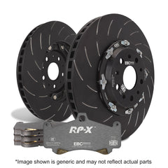 EBC Brakes BMW G87 M2, G80 M3, G82/G83 M4, G80 M3 CS, G80 M3 Competition, G82/G83 M4 CS, G82/G83 M4 Competition Racing RP-X Front Brake Pad & Disc Kit P2DK059RPX