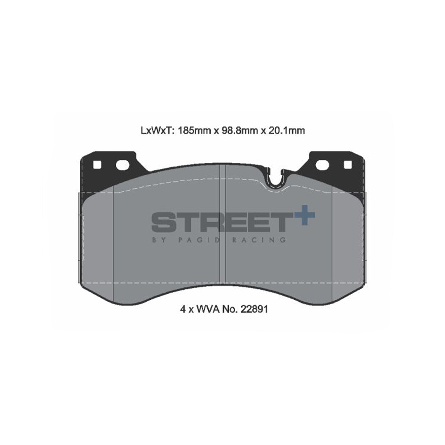 Pagid Street+ Front Brake Pads For BMW G87 M2, G80 M3 & G82 M4 T8282SP2001