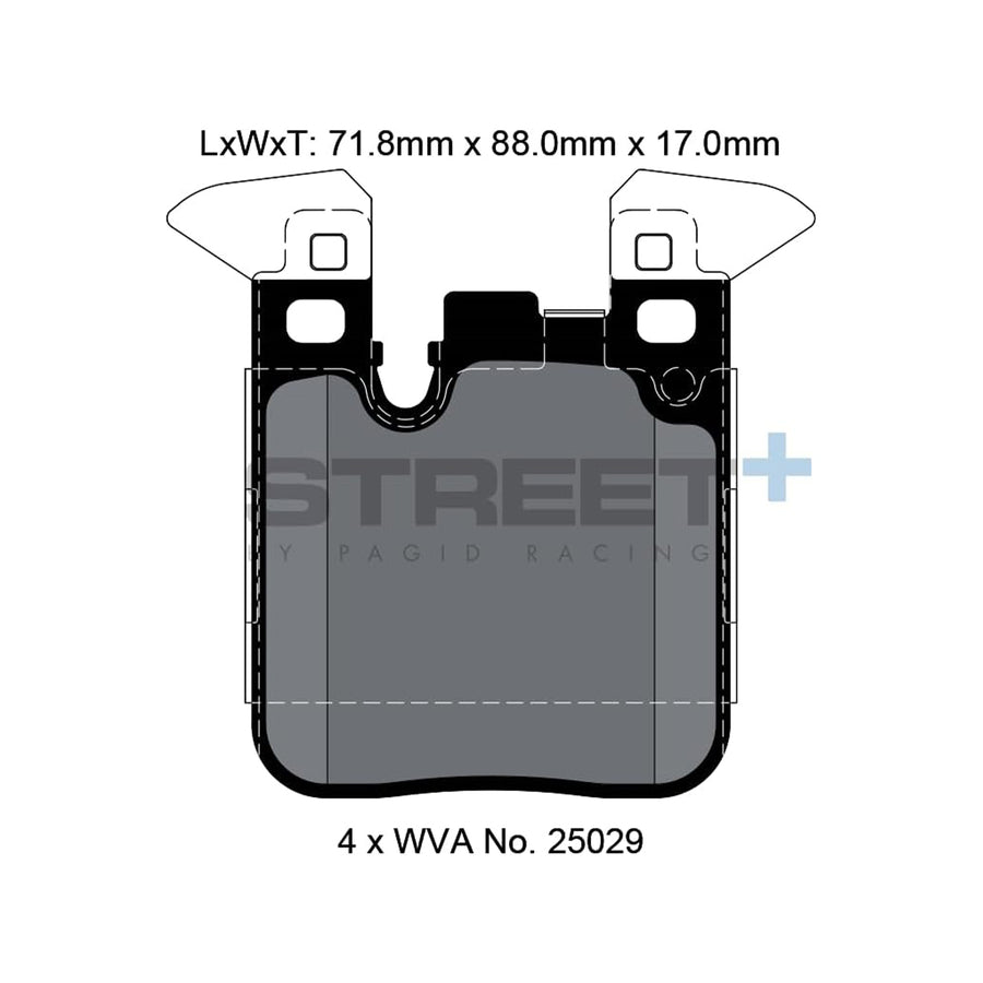 Pagid Street+ Rear Brake Pads For BMW F Series M Cars & M Lites T8195SP2001