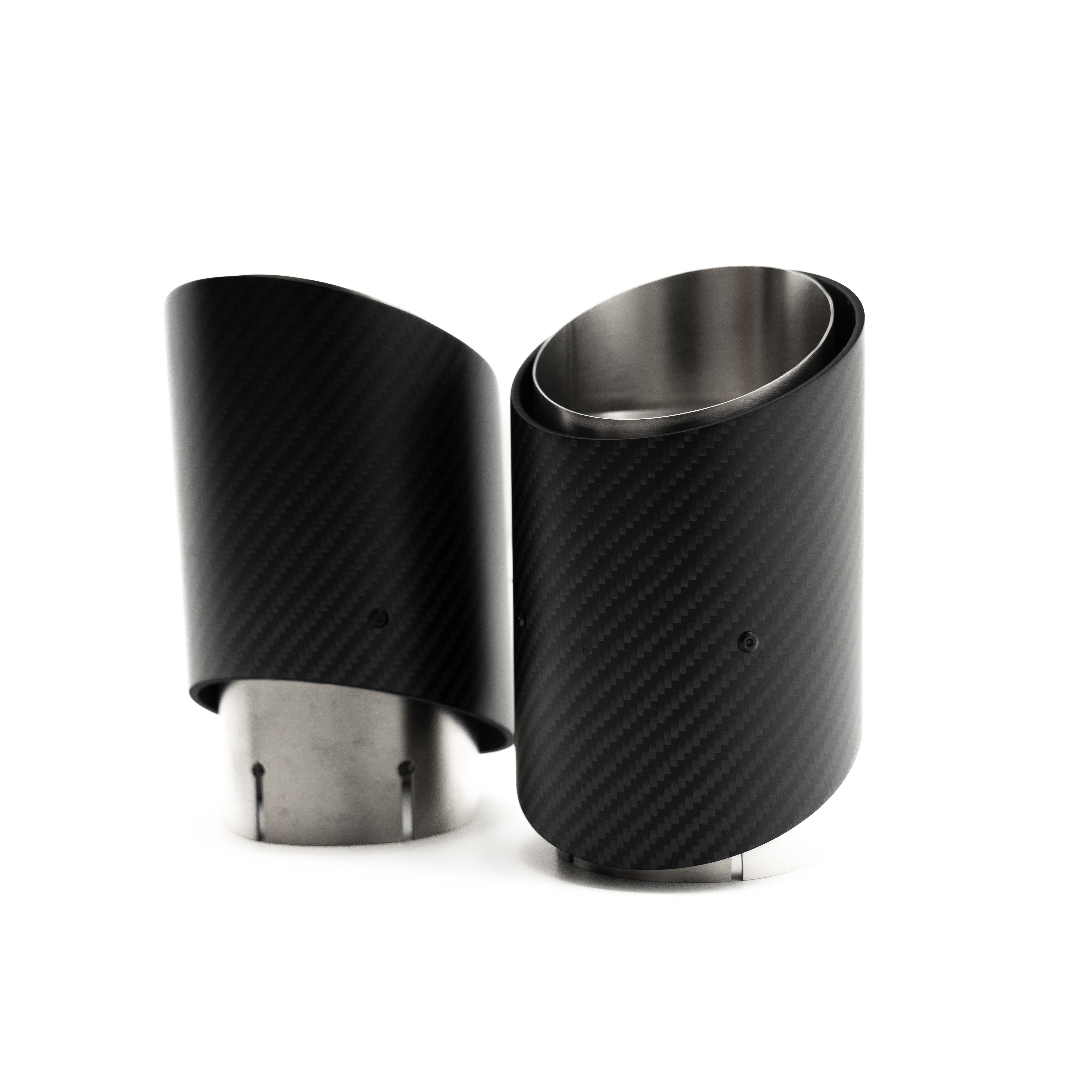 R44 BMW G90 & G99 M5 Carbon Fibre Exhaust Tips Set