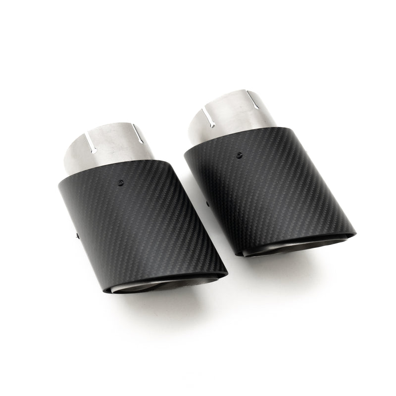 R44 BMW G90 & G99 M5 Carbon Fibre Exhaust Tips Set
