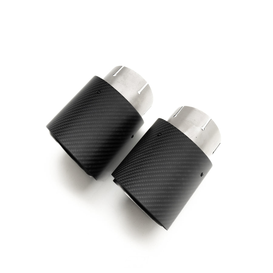 R44 BMW G90 & G99 M5 Carbon Fibre Exhaust Tips Set