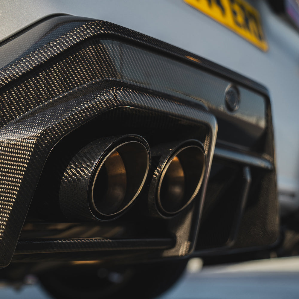 R44 BMW G90 & G99 M5 Matte Carbon Exhaust Fibre Tips Set