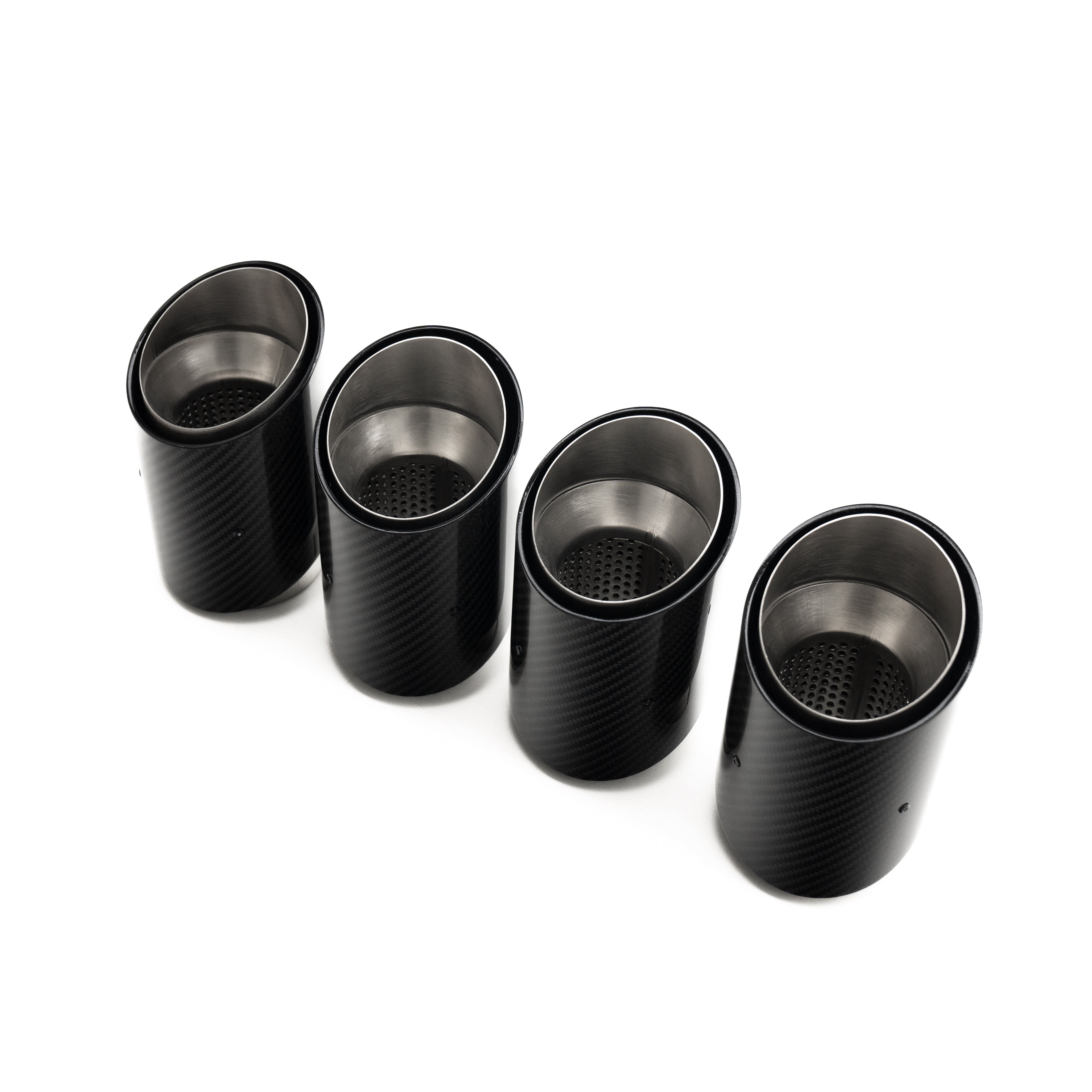 R44 BMW G90 & G99 M5 Carbon Fibre Exhaust Tips Set