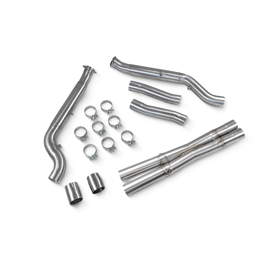 R44 BMW G90 & G99 M5 Exhaust Midpipe & Carbon Fibre Tailpipe Package