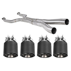 R44 BMW G90 & G99 M5 Exhaust Midpipe & Carbon Fibre Tailpipe Package