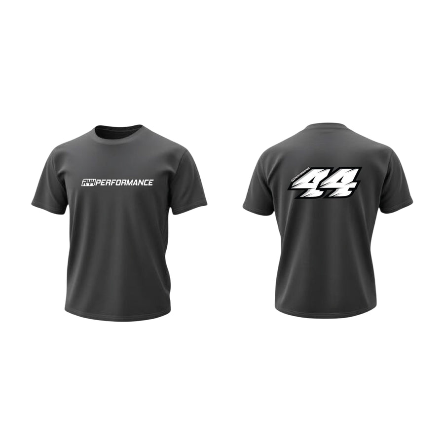 R44 Performance Classic Racing Tee In Grey