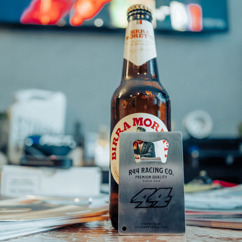 R44 Performance Racing Co. Bottle Opener (with secret discount QR code)