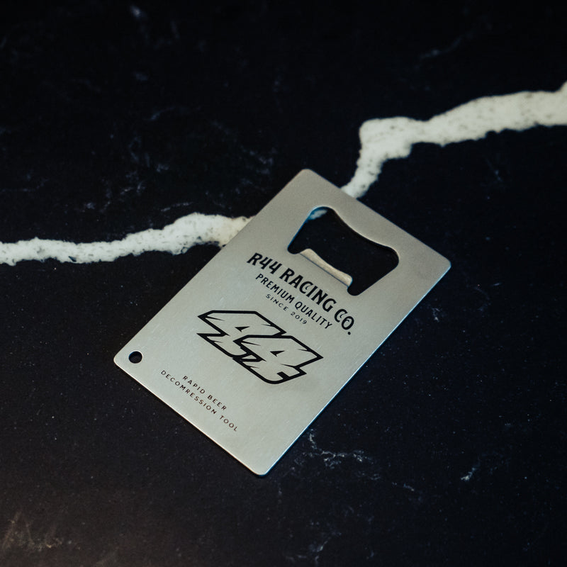 R44 Performance Racing Co. Bottle Opener (with secret discount QR code)