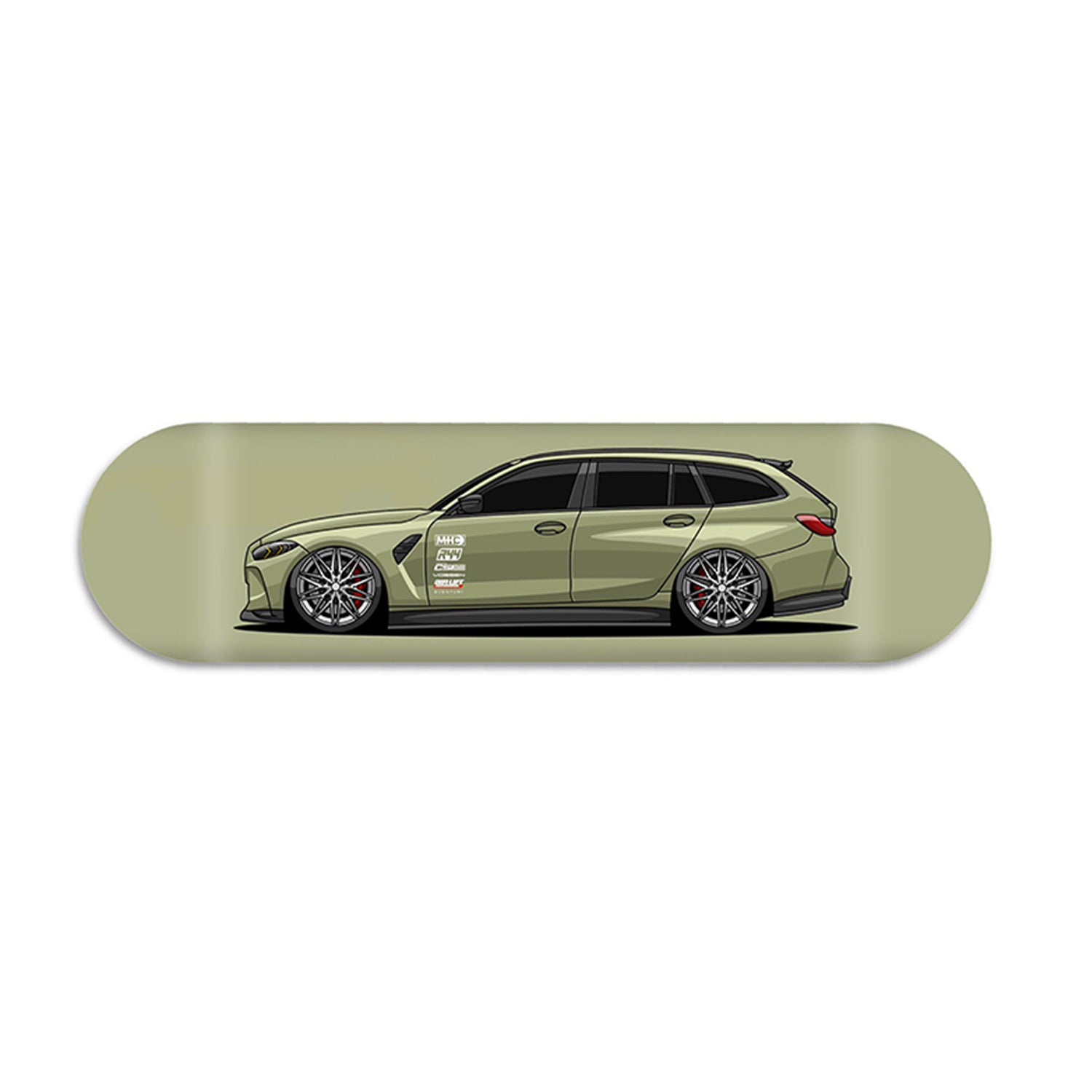 R44 Performance Skateboard Deck - BMW G81 M3 Touring Build (Khaki)