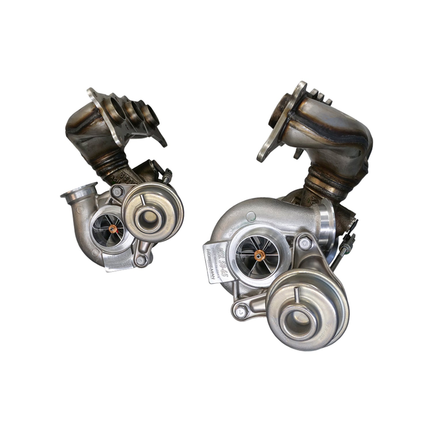 Mosselman BMW N54 Upgraded Stage 2 Turbochargers MSL50-65 For BMW 135i, 335i & Z4 35i/is