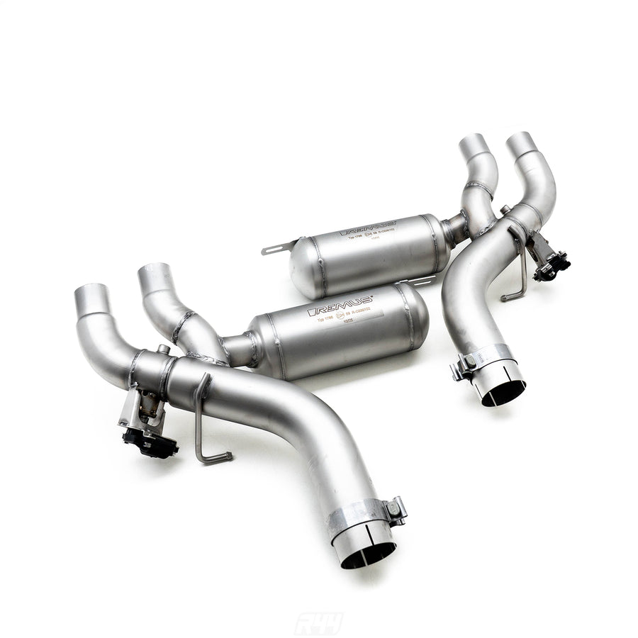 Remus BMW G90 & G99 M5 Axle Back Exhaust System On White Background