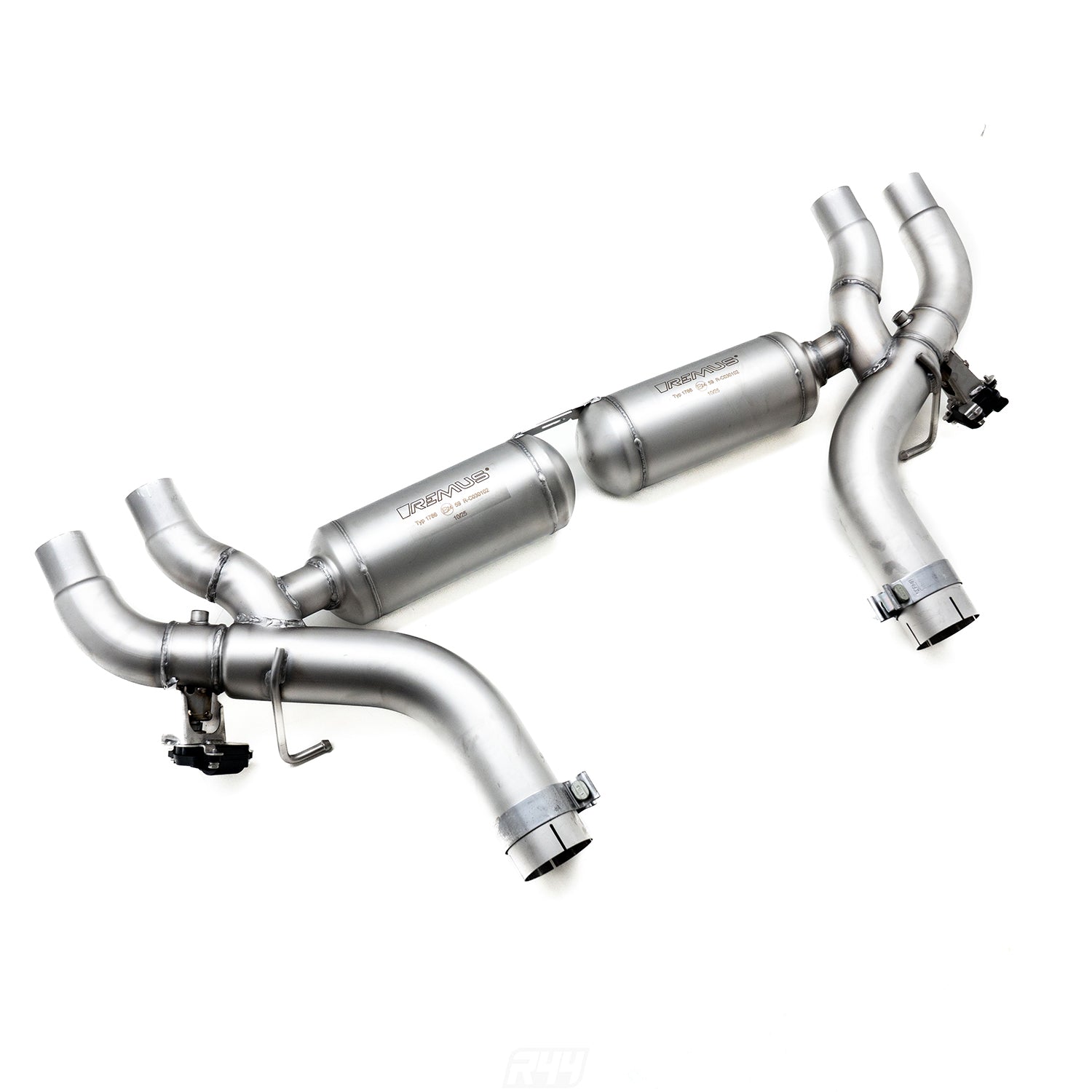 Remus BMW G90 & G99 M5 Axle Back Exhaust System On White Background
