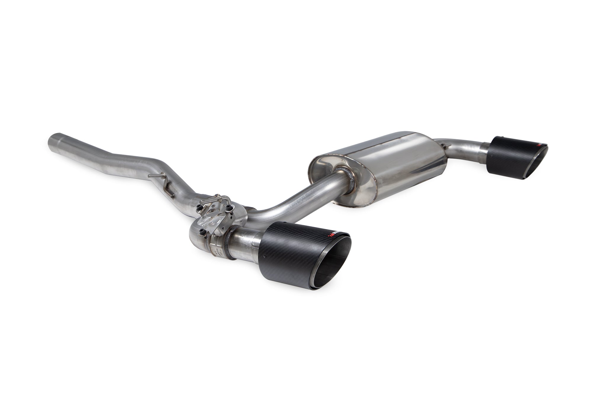 Scorpion Exhaust System For BMW M135i xDrive F40 GPF Model Carbon Fibre 114mm Ascari Tailpipes