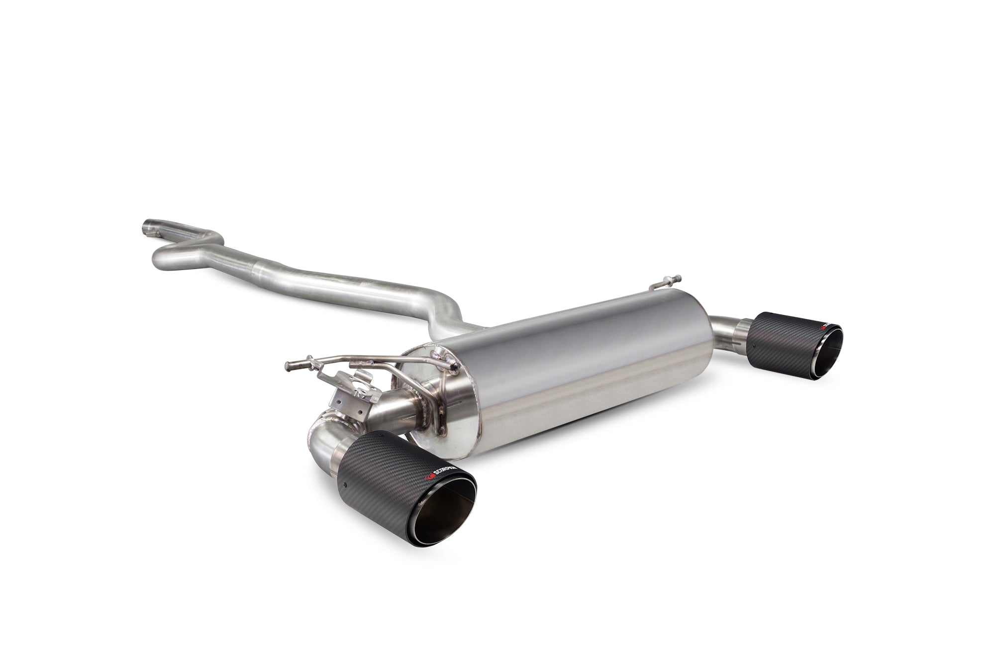 Scorpion Exhaust System For BMW M240i F22/F23 incl. xDrive (Non-GPF Model) Carbon Fibre 100mm Ascari Tailpipes