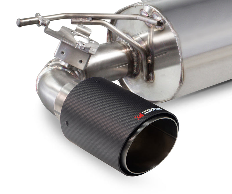 Scorpion Exhaust System For BMW M240i F22/F23 incl. xDrive (Non-GPF Model) Carbon Fibre 100mm Ascari Tailpipes