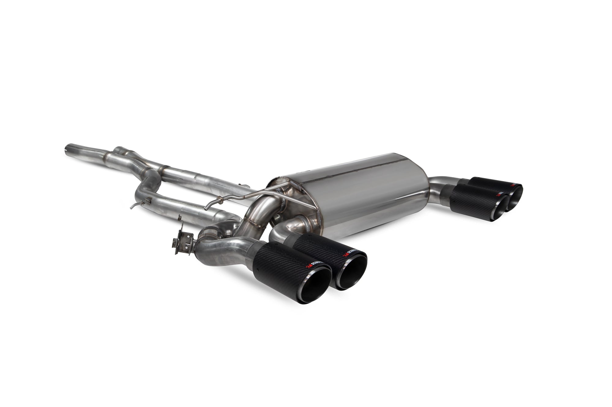Scorpion Exhaust System For BMW M2 Competition F87N Carbon Fibre 90mm Ascari Tailpipes