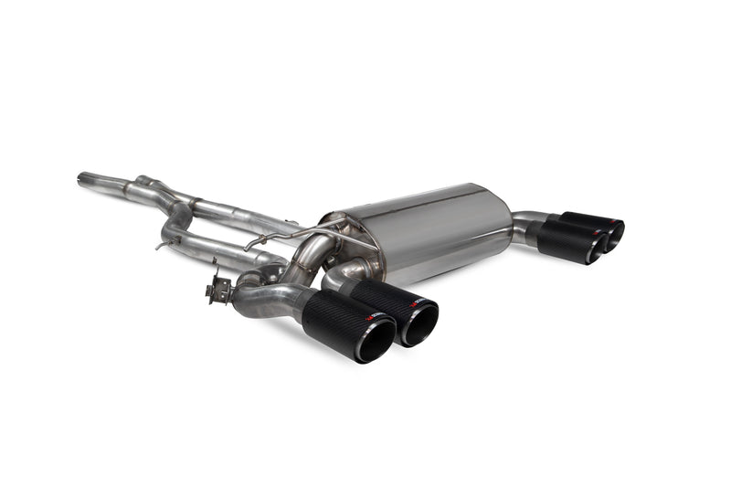 Scorpion Exhaust System For BMW M2 Competition F87N Carbon Fibre 90mm Ascari Tailpipes