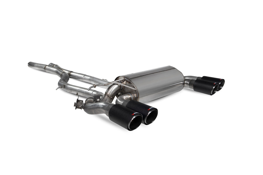Scorpion Exhaust System For BMW M2 Competition F87N Carbon Fibre 90mm Ascari Tailpipes