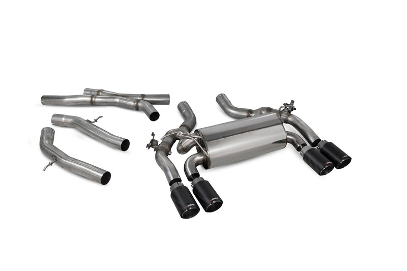Scorpion Exhaust System For BMW M2 Competition F87N Carbon Fibre 90mm Ascari Tailpipes