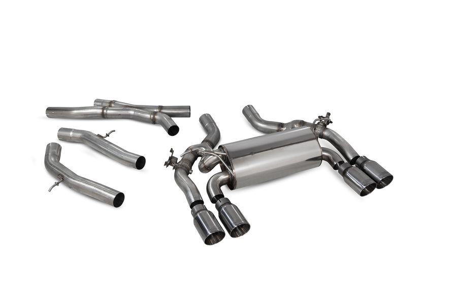 Scorpion Exhaust System For BMW M2 Competition F87N Polished 90mm Daytona Tailpipe