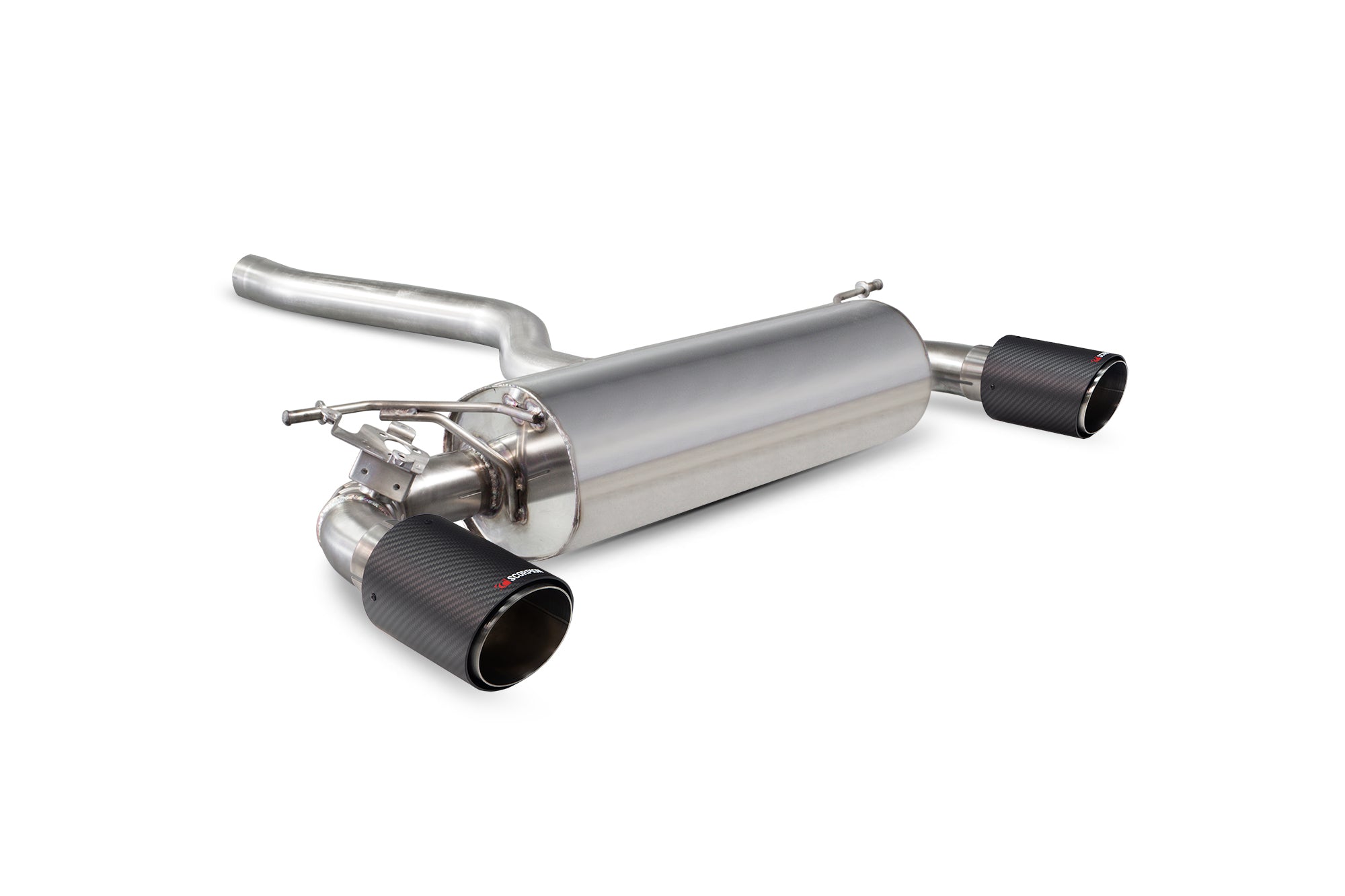 Scorpion Exhaust System For BMW M240i GPF F22/F23 Carbon Fibre 100mm Ascari Tailpipes