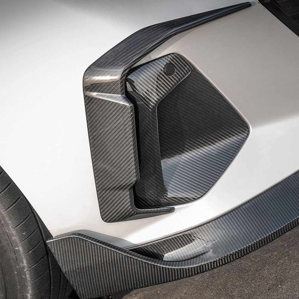 SooQoo BMW 5 Series G60 Front Bumper Insert In Gloss Carbon Fibre