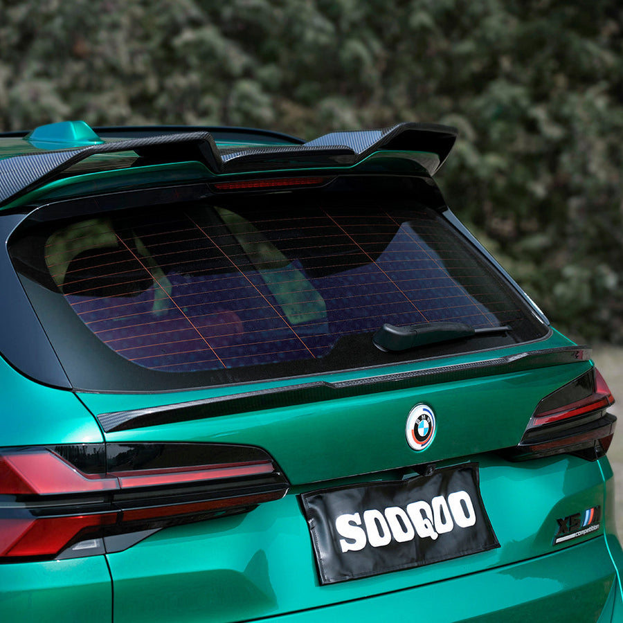 SooQoo BMW X5M F95 Trunk Spoiler In Gloss Carbon Fibre