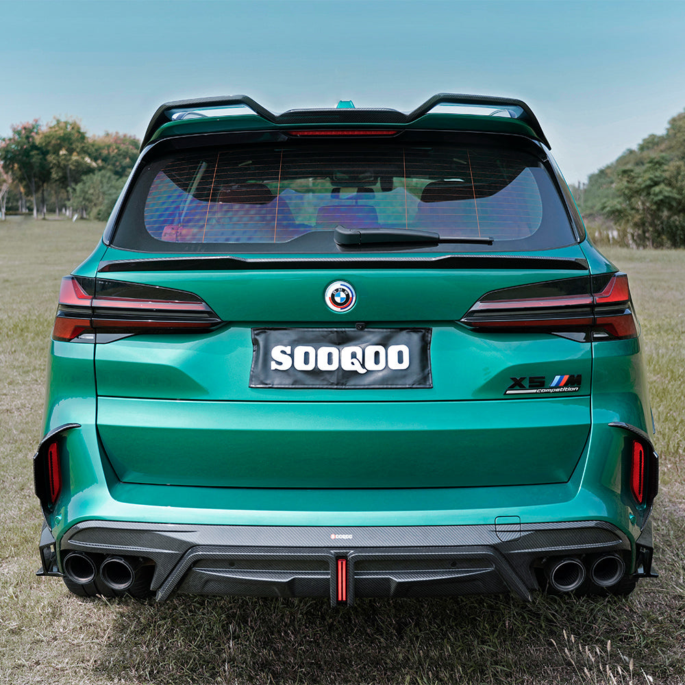 SooQoo BMW X5M F95 Trunk Spoiler In Gloss Carbon Fibre
